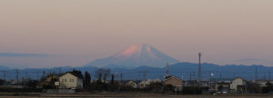 早朝 富士山