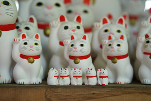 豪徳寺の招き猫